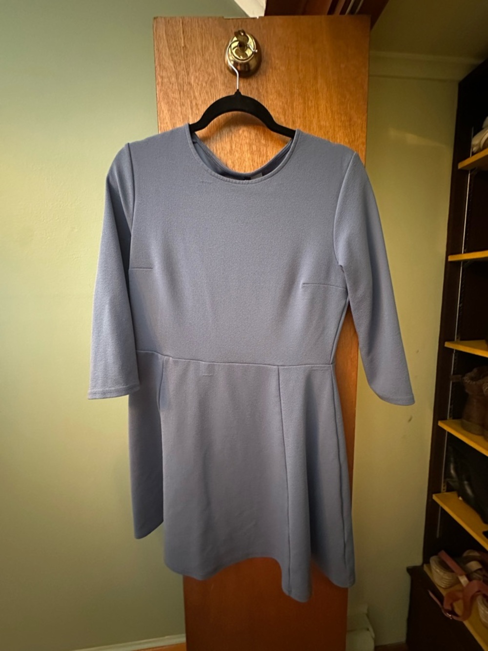 Divided Dusty Blue Crewneck Dress